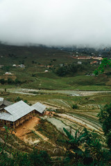 rural landscape in the mountains