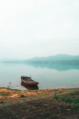 boat on the lake