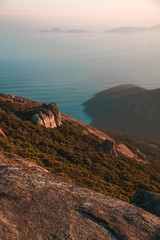 sunset in the mountains