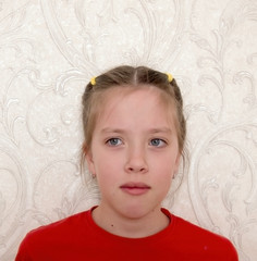 A young girl expresses a full range of emotions