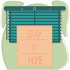 Stay at home poster