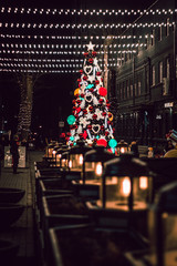 christmas tree in the city