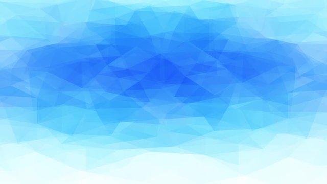 Interlaced Kaleidoscopic Motion Of Conceptual Cool Temperature Looking Waterhole Built Of 3D Three Silhouette Creating Geometrical Crystal And Flake