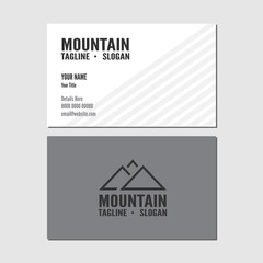Naklejka na ściany i meble Minimal Corporate Business Card Design Template