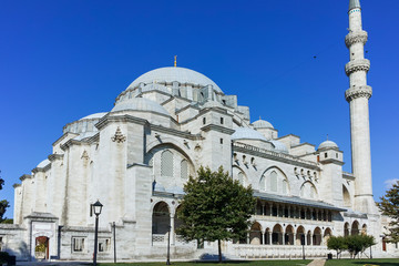 Suleymaniye Mosque in city of Istanbul, Turkey