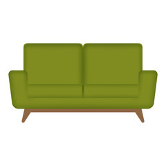 Isolated sofa armchair
