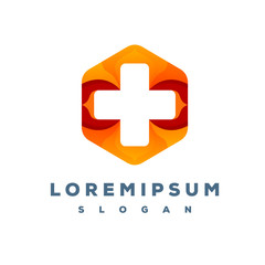 Modern medical logo design ready to use