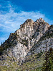 mountain landscape with blue sky