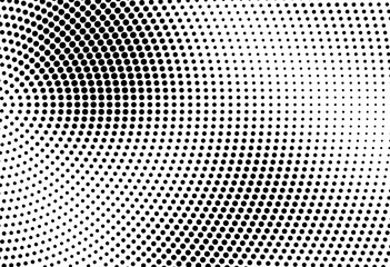 Abstract halftone background. Futuristic grunge pattern, circle of dots. Vector art texture for printing on posters, packages, wrapping paper