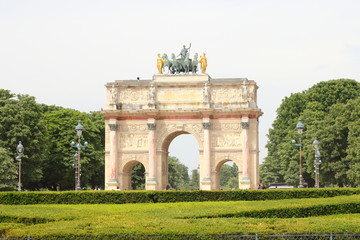 Fototapeta na wymiar Arc de Triomphe du Carrousel, Paris, France