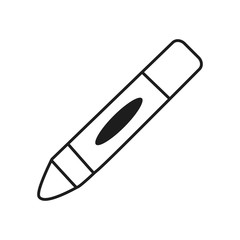 crayon isolated icon, line style