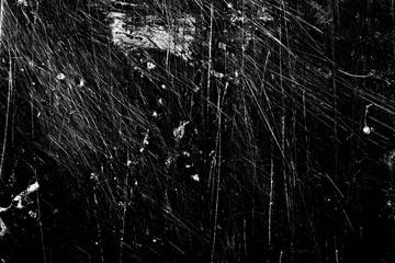 white scratches isolated on black background