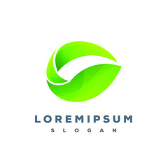 Leaf and letter G logo design ready to use