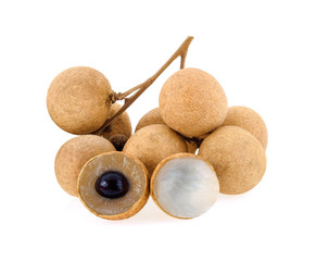 longan isolated on white background