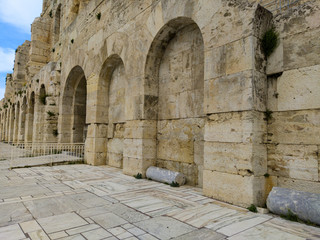 Obraz premium Teatro de Herodes Atticus en perspectiva
