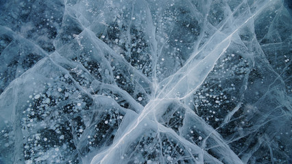 ice of lake Baikal