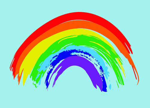 Illustrative rainbow vector