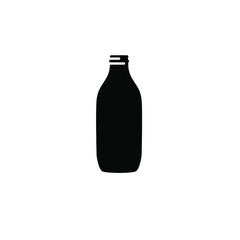 Milk bottle icon template