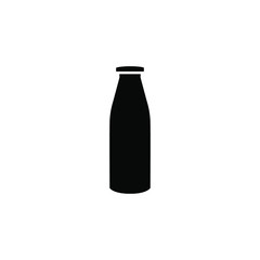 Milk bottle icon template