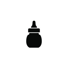 Milk bottle icon template