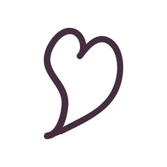 Heart line style icon vector design