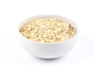 oat flakes in glass jar