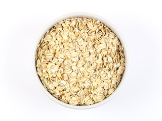 oat flakes in glass jar