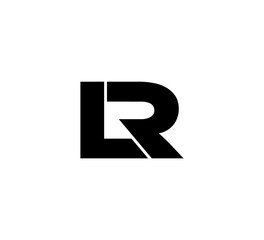 Initial 2 letter Logo Modern Simple Black LR
