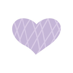Squared heart flat style icon vector design