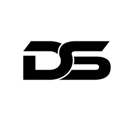 Initial 2 letter Logo Modern Simple Black DS