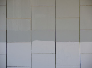 Gray wall of brick, wall concept