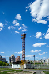 Obraz premium Tower and sky. 