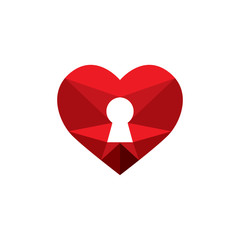 key heart logo