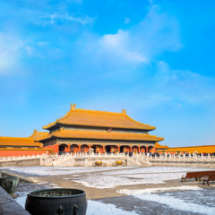 Qianqinggong (Palace of Heavenly Purity) in Forbidden City in Beijing, China