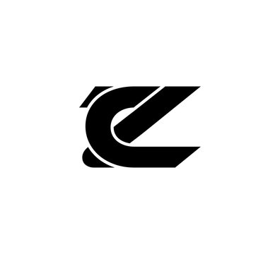 Initial 2 letter Logo Modern Simple Black CZ
