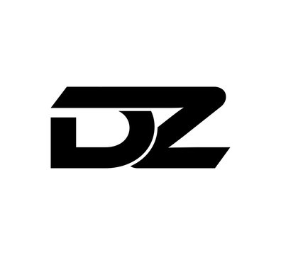 Initial 2 letter Logo Modern Simple Black DZ
