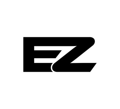 Initial 2 letter Logo Modern Simple Black EZ
