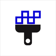 Obraz premium vector illustration of shopping cart, t letter logo