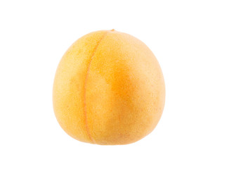Fresh apricot isolated on white background.