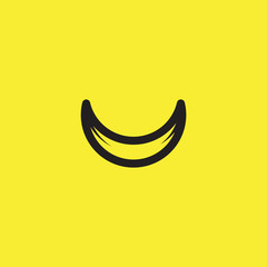 Fototapeta na wymiar Smile Emoticon Logo Vector Template Design Illustration