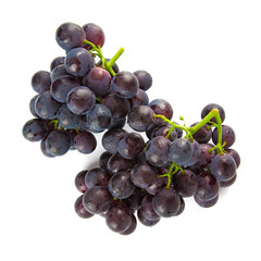Fresh bunch of grape isolated on white background.