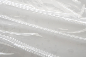 Obraz premium White plastic film wrap texture background