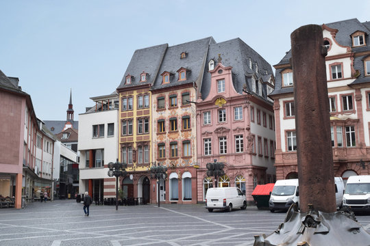 Market Square of  Mainz, Rhineland-Palatinate, Germany