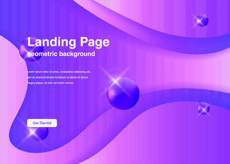 Wavy geometric background