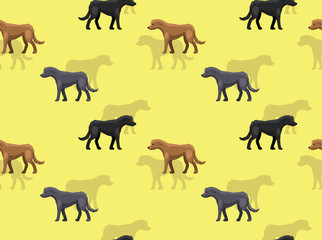 Dog Irish Wolfhound Coloring Variations Vector Seamless Background Wallpaper-01