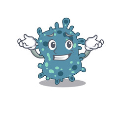 A picture of grinning rickettsia cartoon design concept