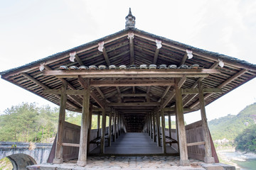 Ancient Taishun Lounge Bridge  in Zhejiang Province, China
