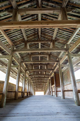Ancient Taishun Lounge Bridge  in Zhejiang Province, China