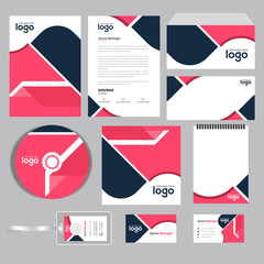 Corporate Brand Identity set. Business Mini Stationery Template Design.