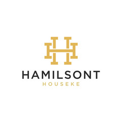 Obraz premium letter H H monogram logo. initial letter H monogram icon logo vector design template concept